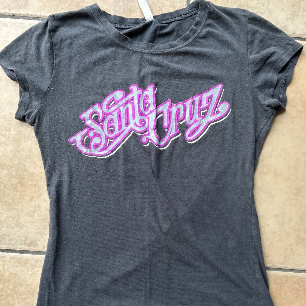 Y2K Santa Cruz Black T shirt Size S